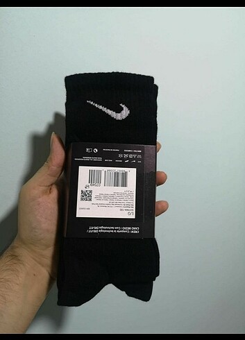 Siyah Erkek Nike Everyday 1. Kalite Çorap
