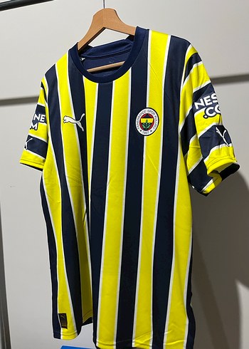 Sarı Lacivert Çizgili Fenerbahçe Orjinal forma - Görsel 2