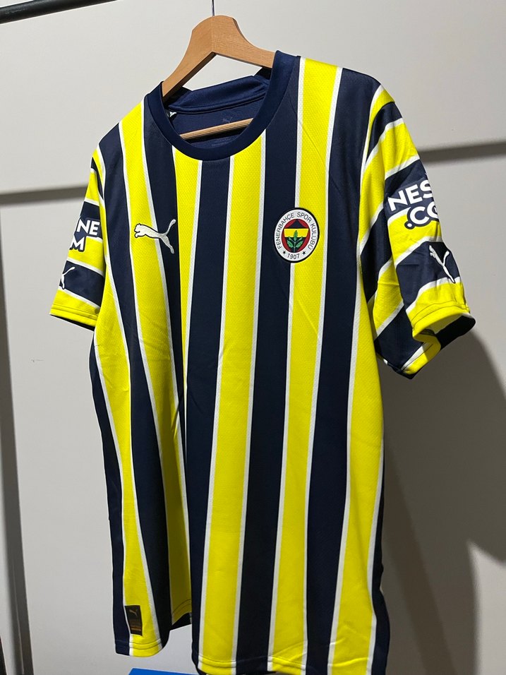 Sarı Lacivert Çizgili Fenerbahçe Orjinal forma - Görsel 2