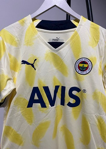 Sarı V Yaka Kısa Kollu Tie-Dye Erkek Forma - Görsel 2