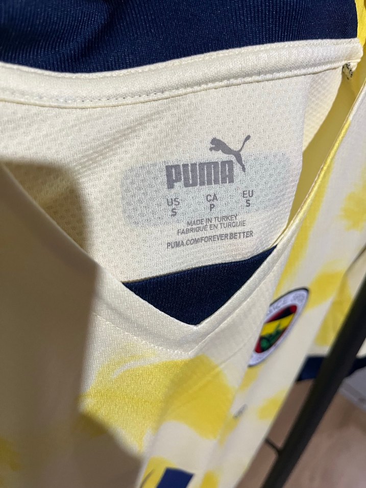 Sarı V Yaka Kısa Kollu Tie-Dye Erkek Forma - Görsel 5