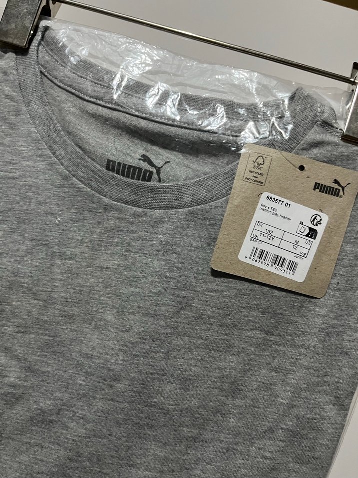 Puma pamuklu basic tişört - Görsel 2