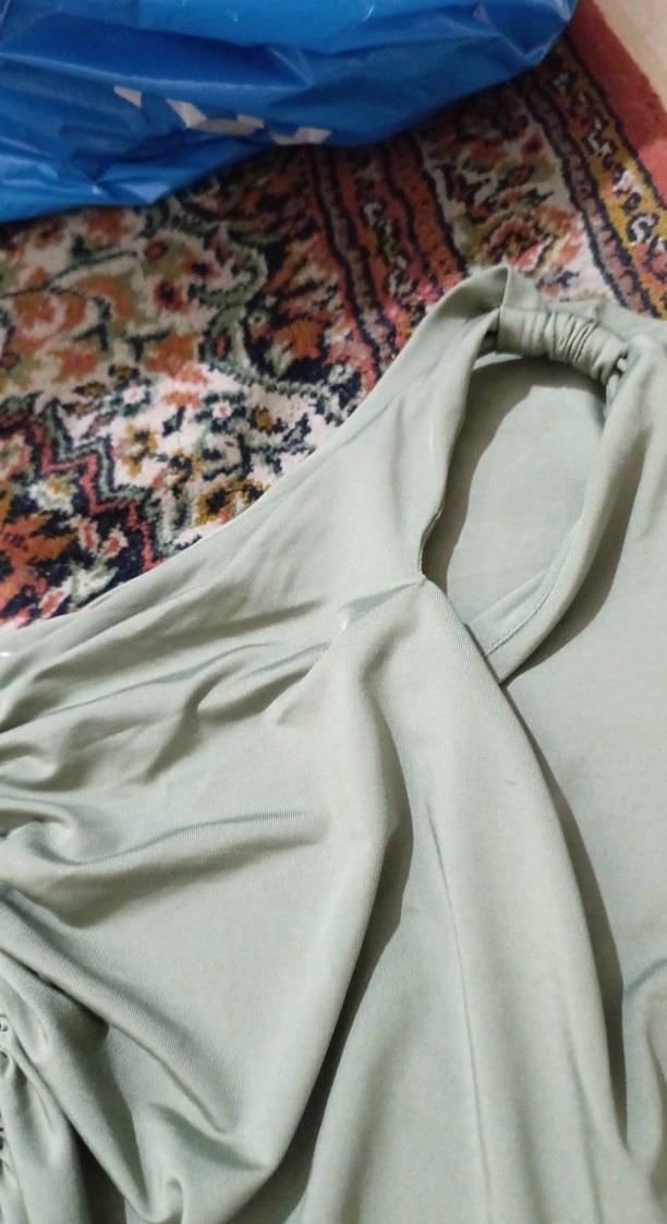 Drapeli Straplez Kolsuz Kadın Bluz - Görsel 2