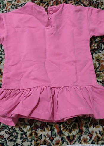 Pembe Kız Çocuk Minnie Baskılı Tişört - Görsel 2