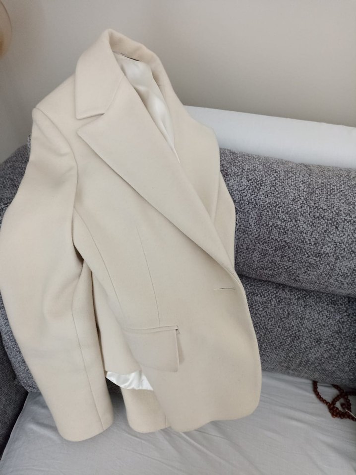 Bej Kadın Blazer Ceket - Görsel 5