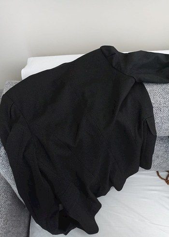 Düğmeli Siyah Kadın Blazer Ceket - Görsel 5