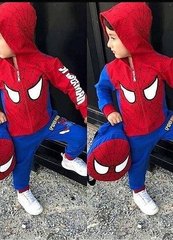 Zara Spiderman esoğman takımı cantali