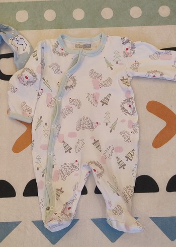 Renkli Desenli Bebek Tulumları 3'lü - Görsel 4