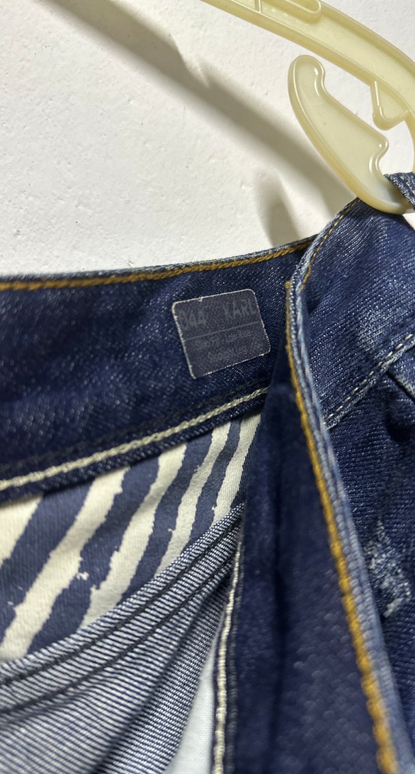 Düğmeli Lacivert erkek Denim Pantolon - Görsel 3