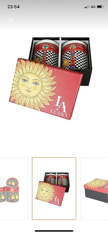 Beden kırmızı Renk Lucky art kavanoz seti 4?lü