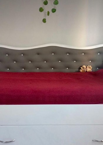 Bordo Renkli Düz Yatak Koruyucu - Görsel 2