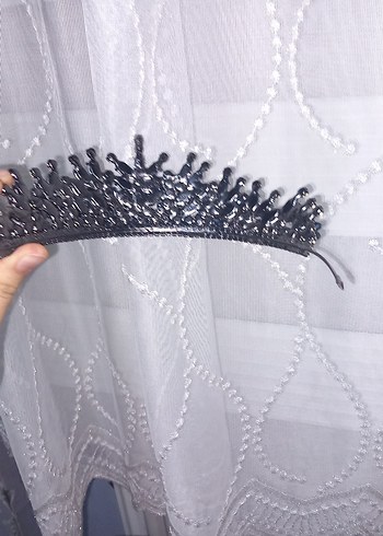 lacivert Boncuklu  Taç - Görsel 3