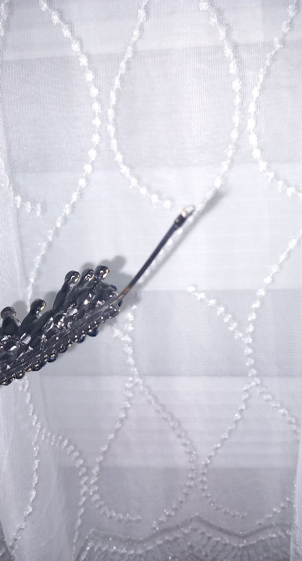 lacivert Boncuklu  Taç - Görsel 4