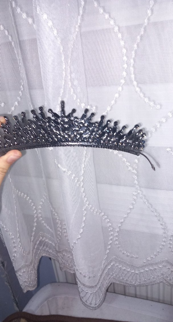 lacivert Boncuklu  Taç - Görsel 3