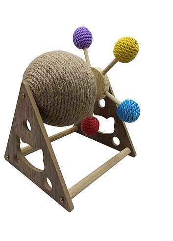 İKİLİ KEDİ TOPU OYUNCAĞI TIRMALAMASI - Görsel 2