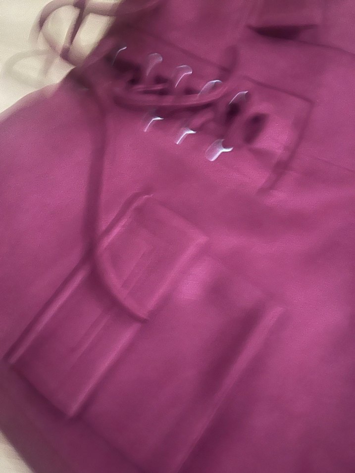 Bordo Süet Mini  Şort - Görsel 3