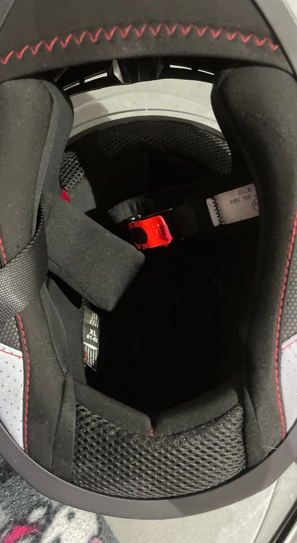 Renkli Desenli Mavi Biker Kask - Görsel 5