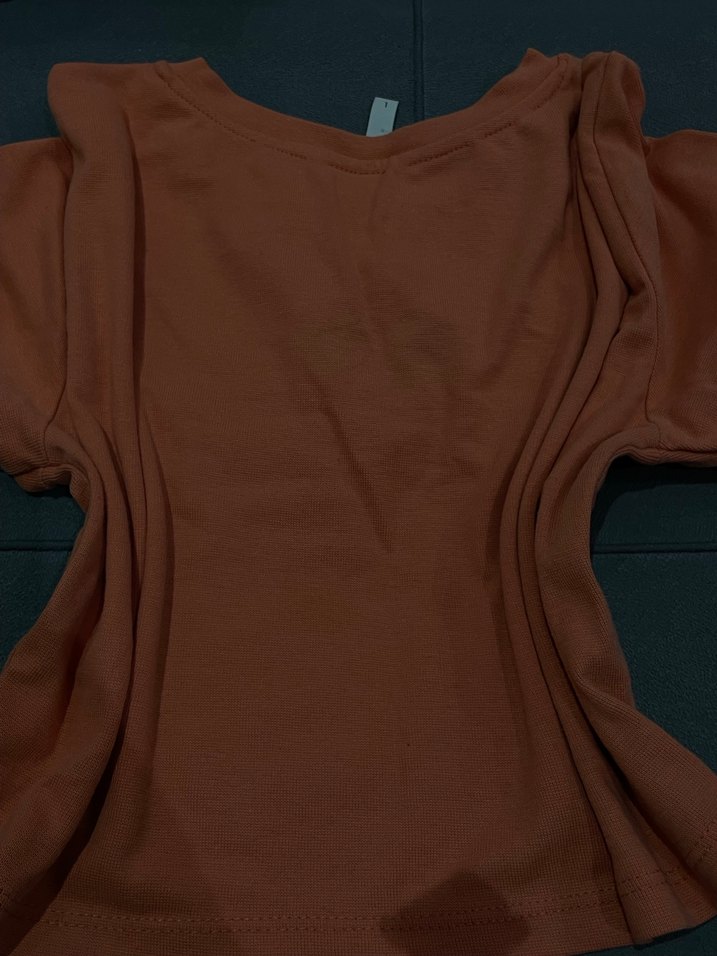 Turuncu kısa Kollu Kız Tişörtü - Görsel 3