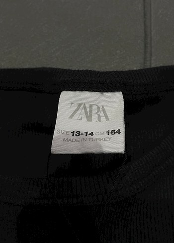 Kız Siyah Baskılı Kısa Kollu Tişört - Görsel 3