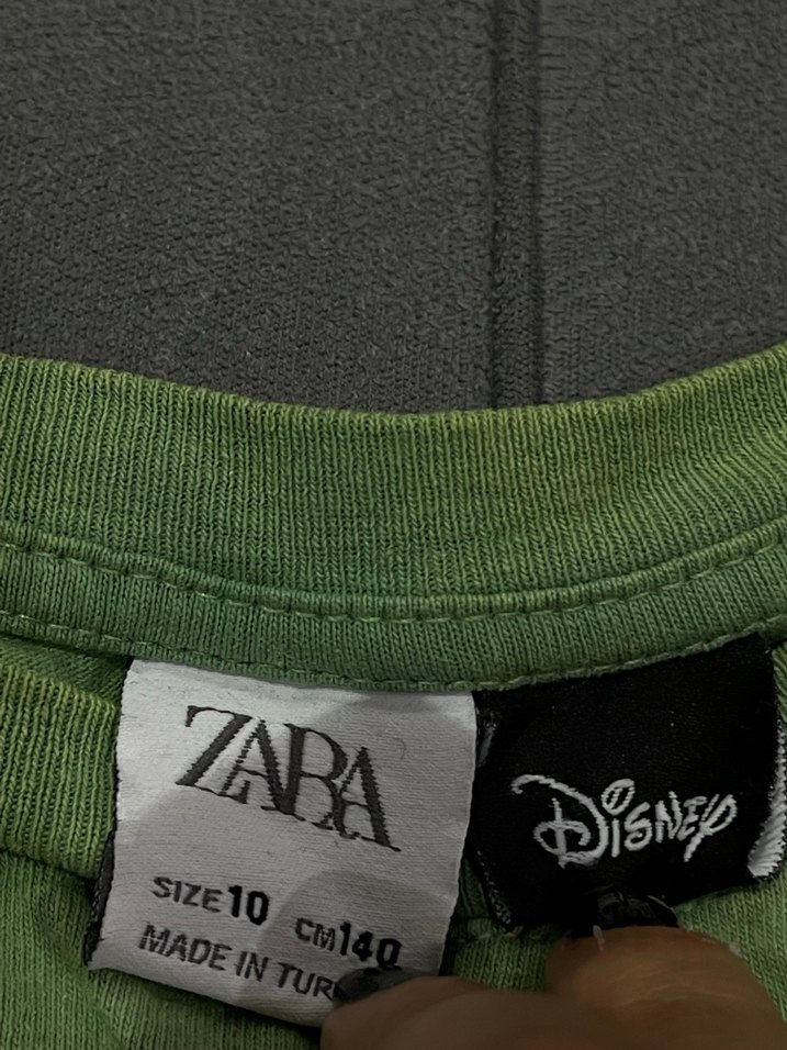 Kız Çocuk Haki Pop Kültür Baskılı Tişört - Görsel 2