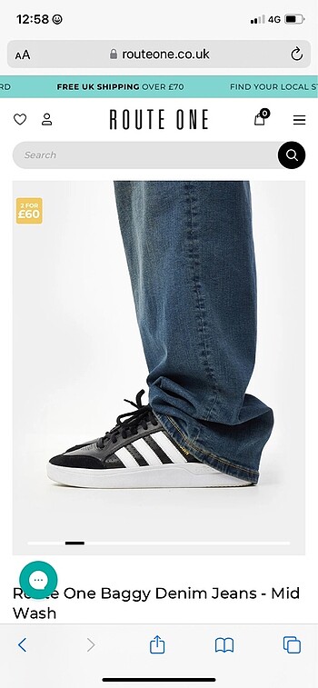 Baggy unisex route one jaded stüssy Asos süperbaggy axel arigato - Görsel 3