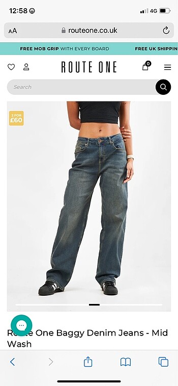 Baggy unisex route one jaded stüssy Asos süperbaggy axel arigato - Görsel 6