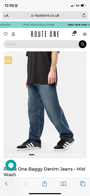 Baggy unisex route one jaded stüssy Asos süperbaggy axel arigato - Görsel 5