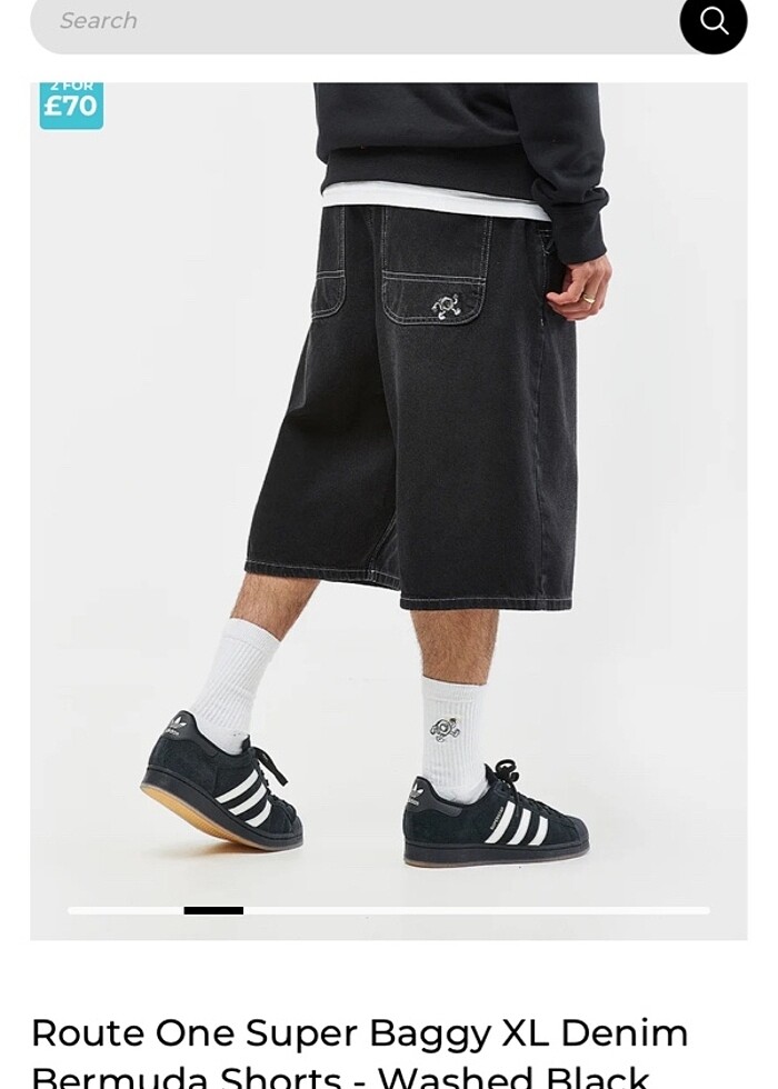 Superbaggy ultrabaggy superbaggy Baggy şort stüssy jaded London  - Görsel 2