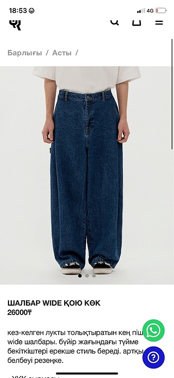 FİYAT  TEMSİLDİR  Baggy superbaggy seç beğen stüssy bdg Asos Lev - Görsel 3