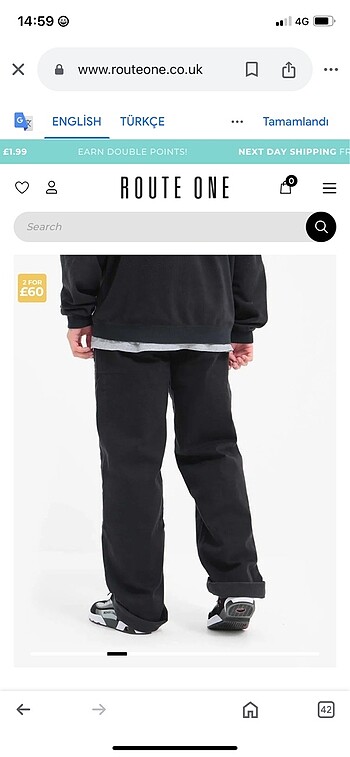 Baggy superbaggy stüssy route one Jaded moremoney peso Asos man - Görsel 4