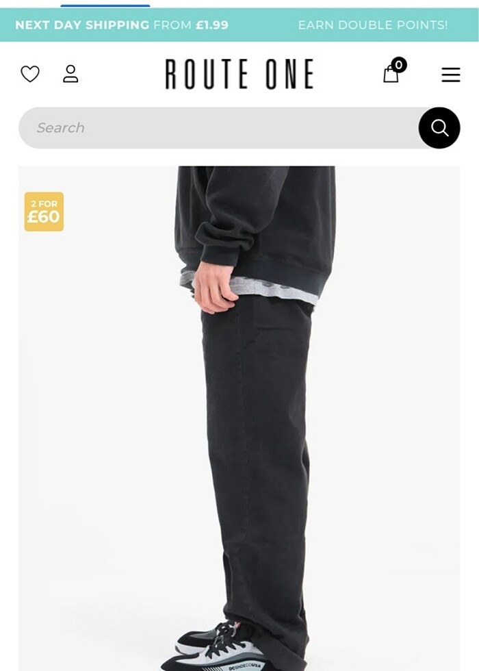 Baggy superbaggy stüssy route one Jaded moremoney peso Asos man - Görsel 3