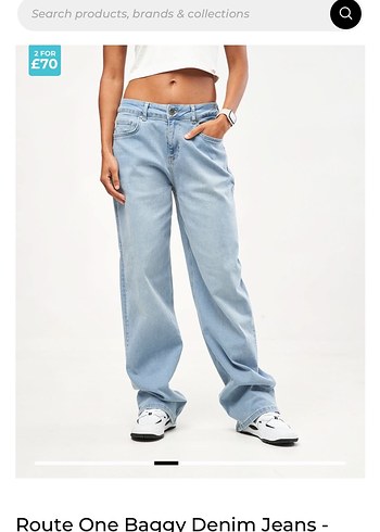 Route One Geniş Kesim Kahverengi Süet Pantolon baggy superbaggy - Görsel 5