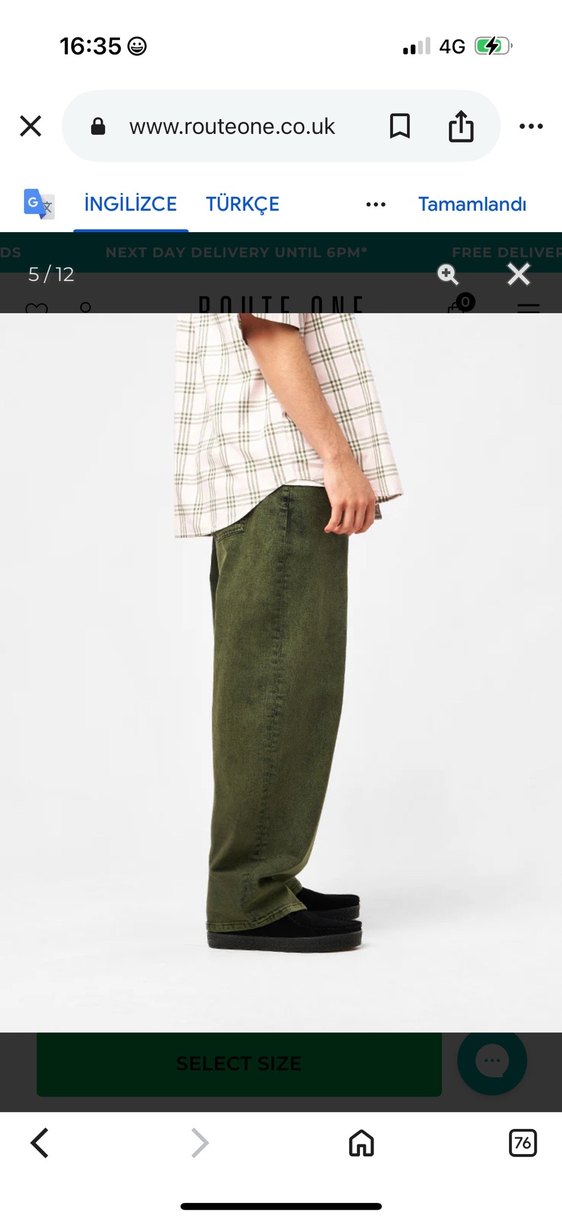 Route One Geniş Kesim Kahverengi Süet Pantolon baggy superbaggy - Görsel 3