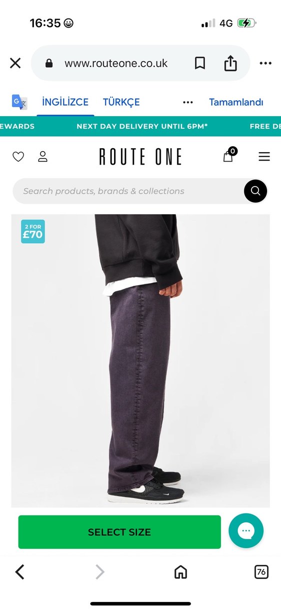 Route One Geniş Kesim Kahverengi Süet Pantolon baggy superbaggy - Görsel 2