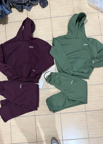 Gri Rahat Kesim Kadın Eşofman Altı takım hodie zip cusp Jaded - Görsel 2