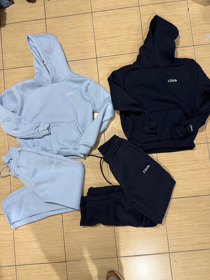 Gri Rahat Kesim Kadın Eşofman Altı takım hodie zip cusp Jaded - Görsel 3