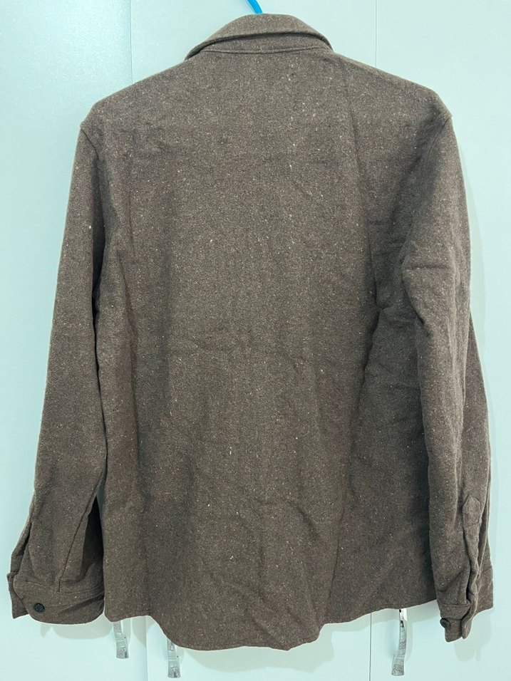 Düğmeli Kahverengi Erkek Gömlek - Görsel 2