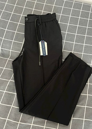 Lufian Fermuarlı Siyah Erkek Kumaş Pantolon - Görsel 2