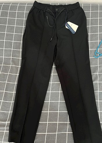 Lufian Fermuarlı Siyah Erkek Kumaş Pantolon - Görsel 4