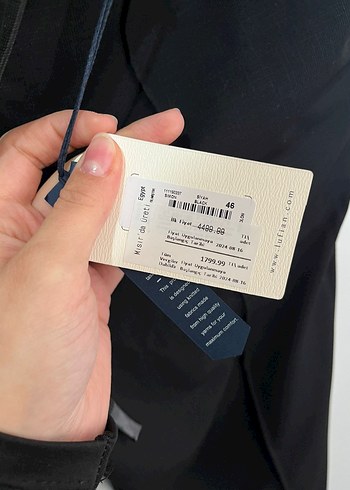 Lufian Fermuarlı Siyah Erkek Kumaş Pantolon - Görsel 5