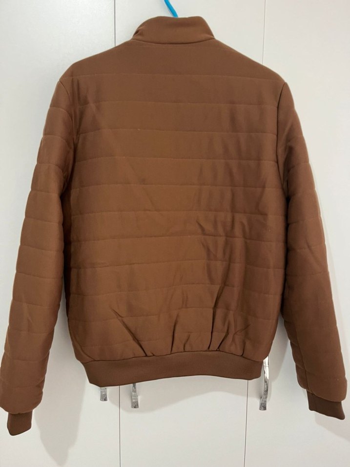 Kahverengi Fermuarlı Erkek Mont - Görsel 2