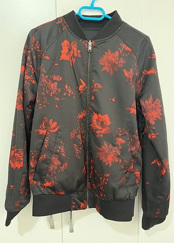 Çift Taraflı Siyah Fermuarlı Sokak Stili Erkek Ceket - Görsel 3