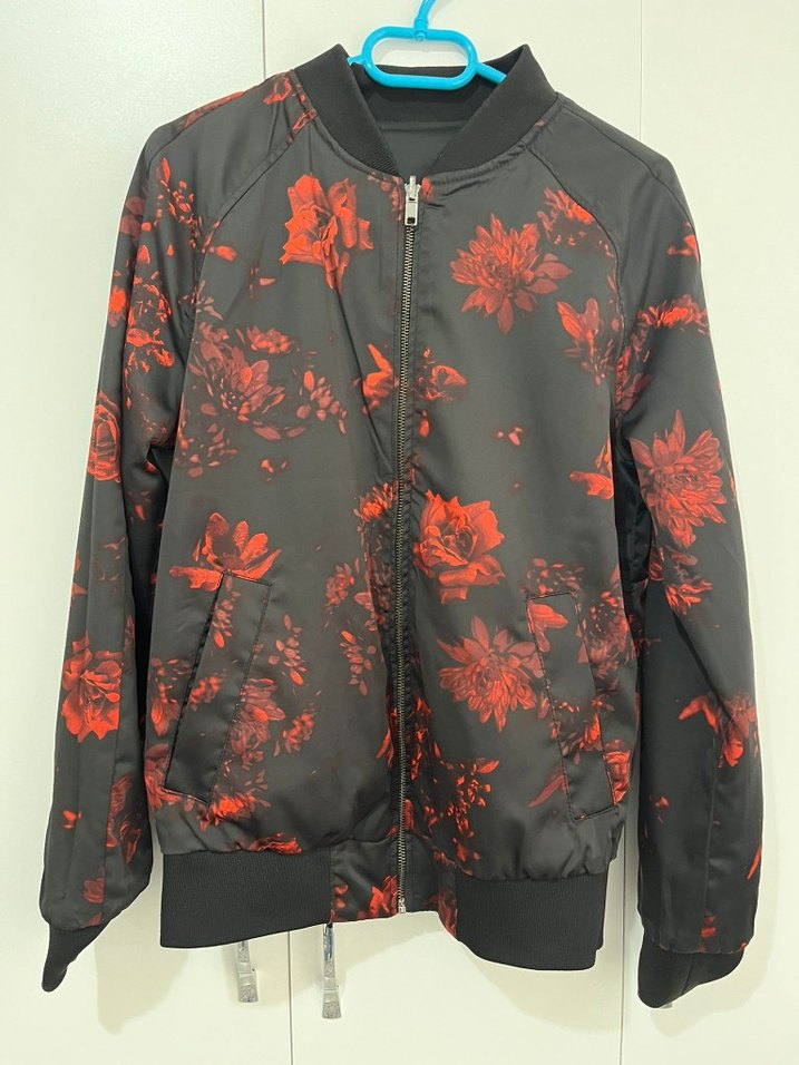 Çift Taraflı Siyah Fermuarlı Sokak Stili Erkek Ceket - Görsel 3