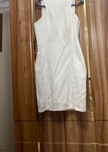 Beyaz Kolsuz Uzun Bohem Elbise - Görsel 4