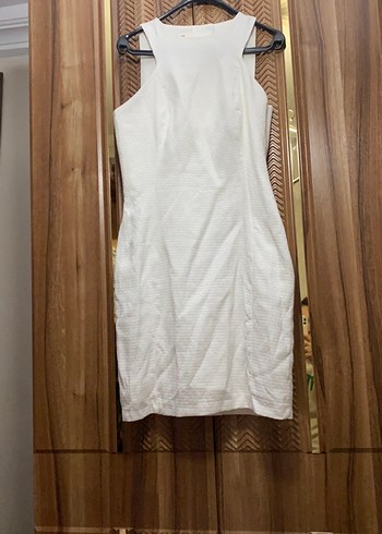 Beyaz Kolsuz Uzun Bohem Elbise - Görsel 5