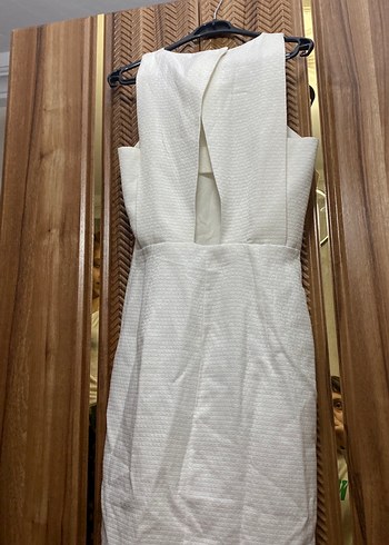 Beyaz Kolsuz Uzun Bohem Elbise - Görsel 7