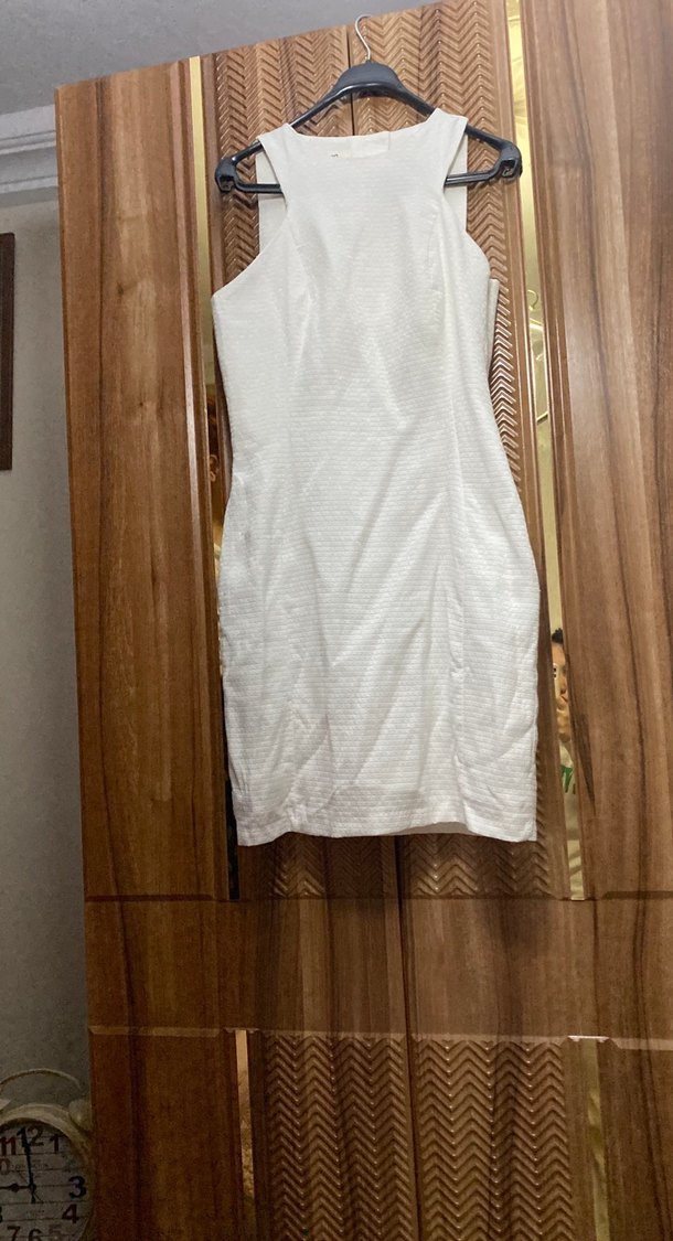 Beyaz Kolsuz Uzun Bohem Elbise - Görsel 4