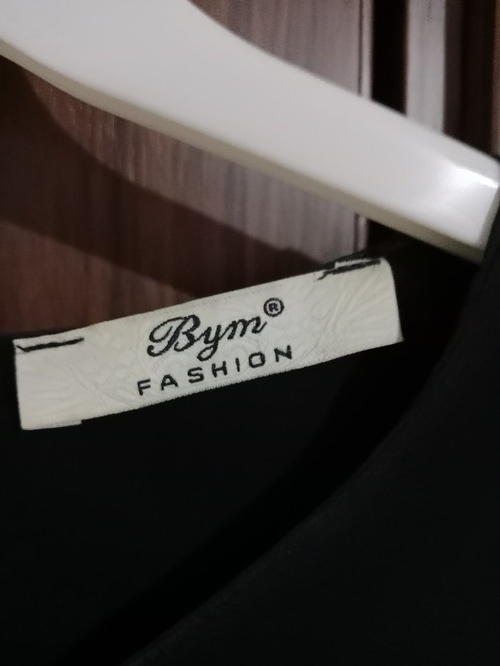 Uzun Kollu Siyah uzun tunik - Görsel 3