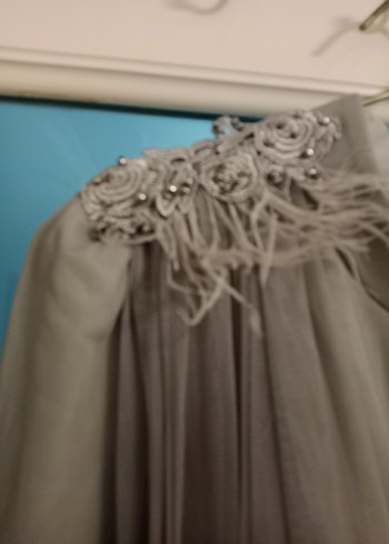 griUzun Kollu Bohem Uzun Elbise - Görsel 3