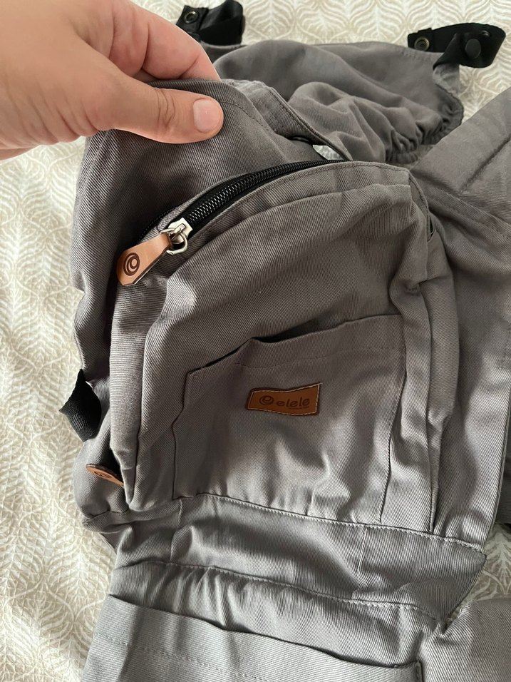 Elele marka gri Bebek Taşıyıcı Kanguru - Görsel 2